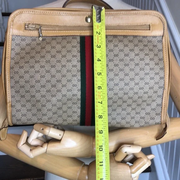GUCCI Ophidia Micro GG Top Handle Full Zipper Travel Carry Case Vintage